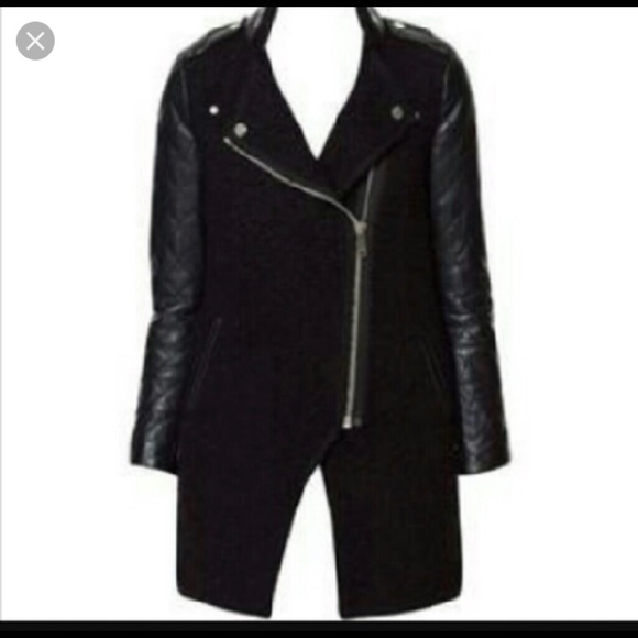 zara black jacket leather